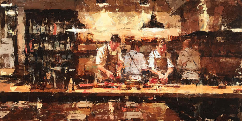 Mark Bailey Art: Hatching as a Mark-Making Technique - LePrince Charleston Art Galleries